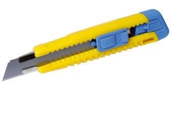 Nůž odlamovací velký plastový - kovové vedení 18 mm